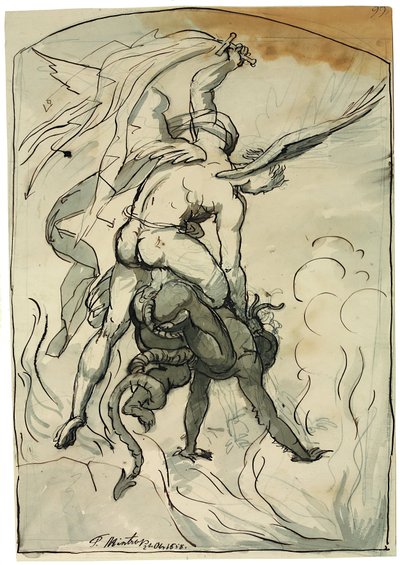 St. Michael Fighting the Devil by Theodor Mintrop